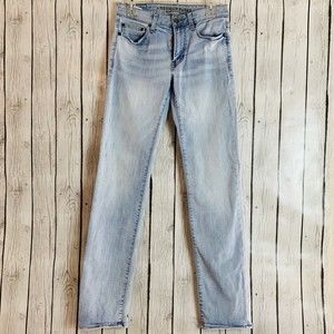 Mens AEO American Eagle Outfitters Extreme Flex 4 Straight Fit Blue Jeans 30 36